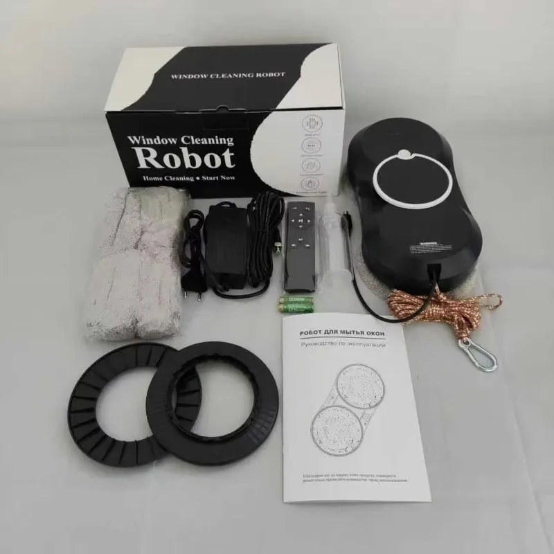 Outdoor Window Cleaning Robot Vacuum Cleaner 600mAh Battery App-Controlled Household Use White Microfiber view 2