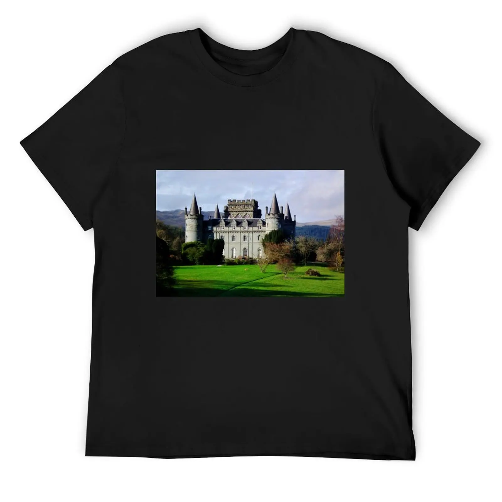 Inveraray Castle. T-Shirt blue archive vintage graphic tee t shirt men 100℅ cotton