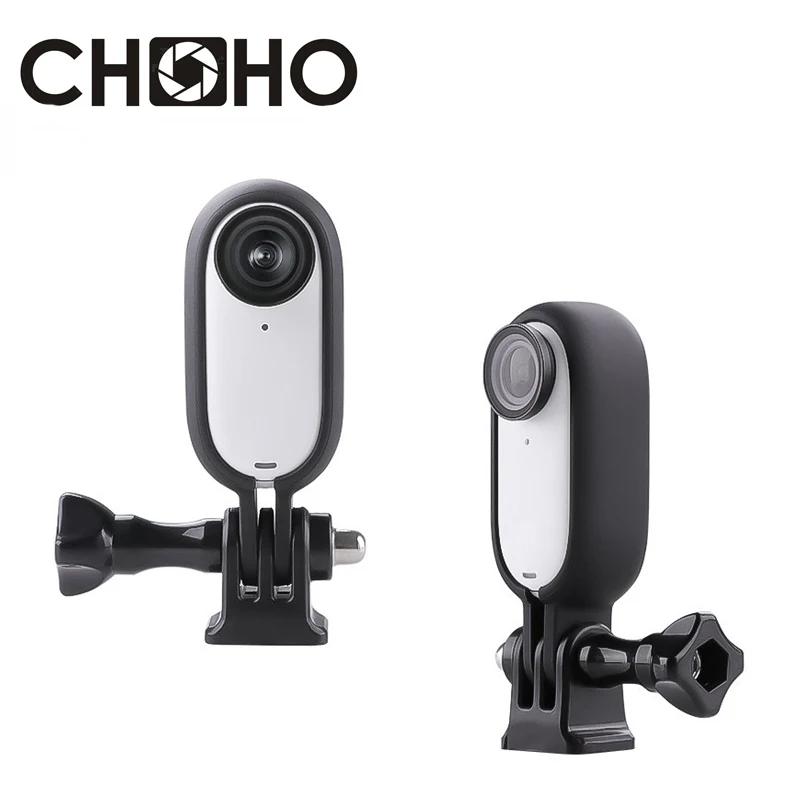 Accesorios para Insta360 GO3 GO3S, carcasa de marco, funda extendida, montaje de adaptador de trípode 1/4, hélice de tornillo largo para Insta 360