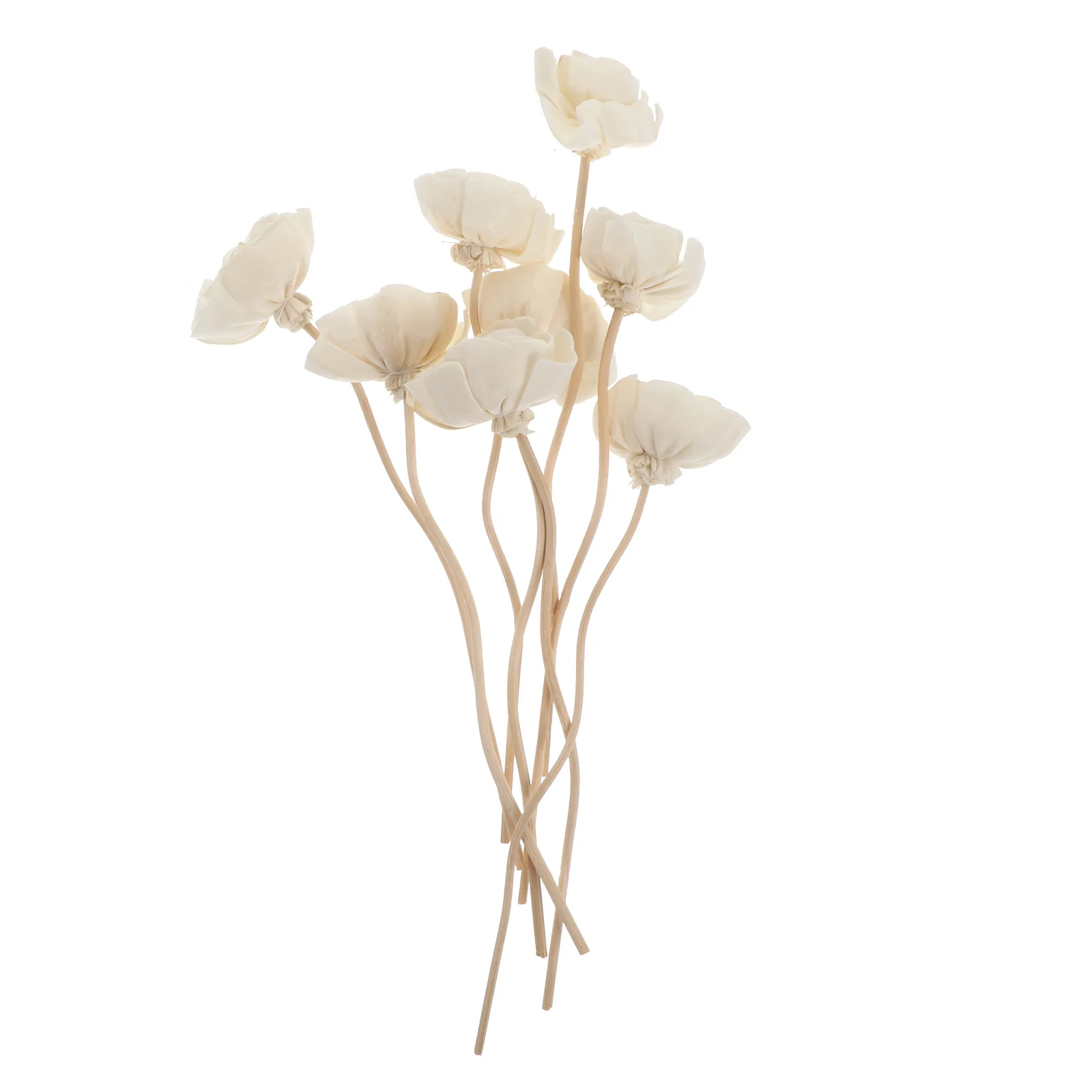 8 Pcs Wedding Favours Tong Grass Flower Aroma Rattans Natural Perfume Diffuser White Aromatherapy Vines Sticks Bride