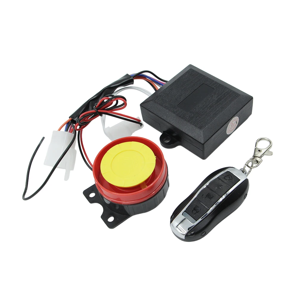 

12V Motorcycle Security Alarm System with Remote Control, Anti-Theft Burglar Alarm Kit for Most 12V Motorcycles, Scooters