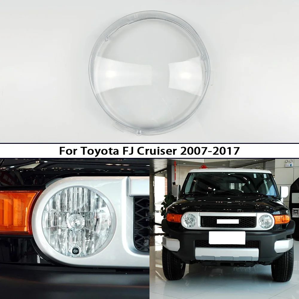 

Headlamp Cover Front Light Shell For Toyota FJ Cruiser 2007-2017 Car Headlight Reflector High/Low Beam Lens Transparent Housing