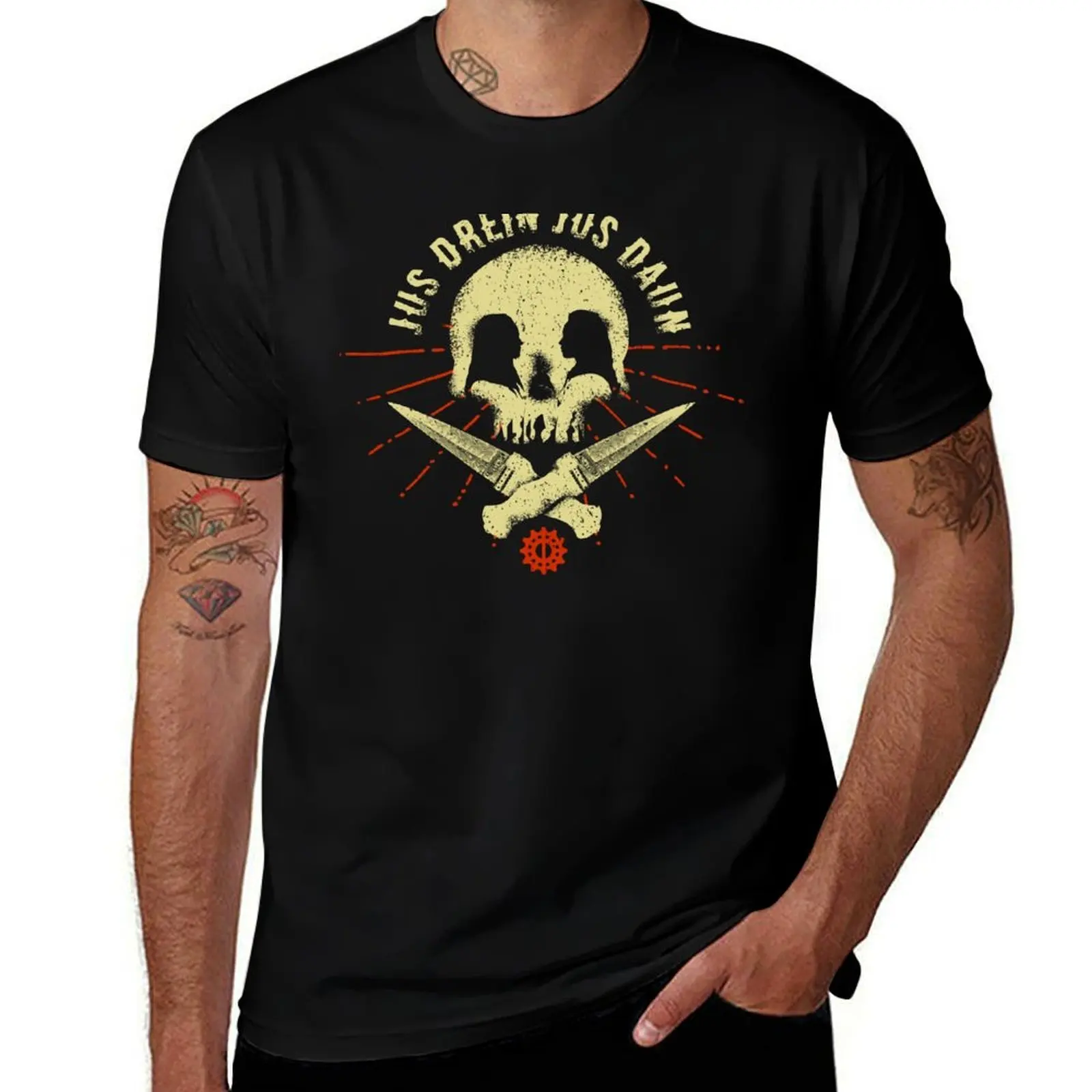 Camiseta Jus drein jus daun, camiseta de manga corta para trabajo