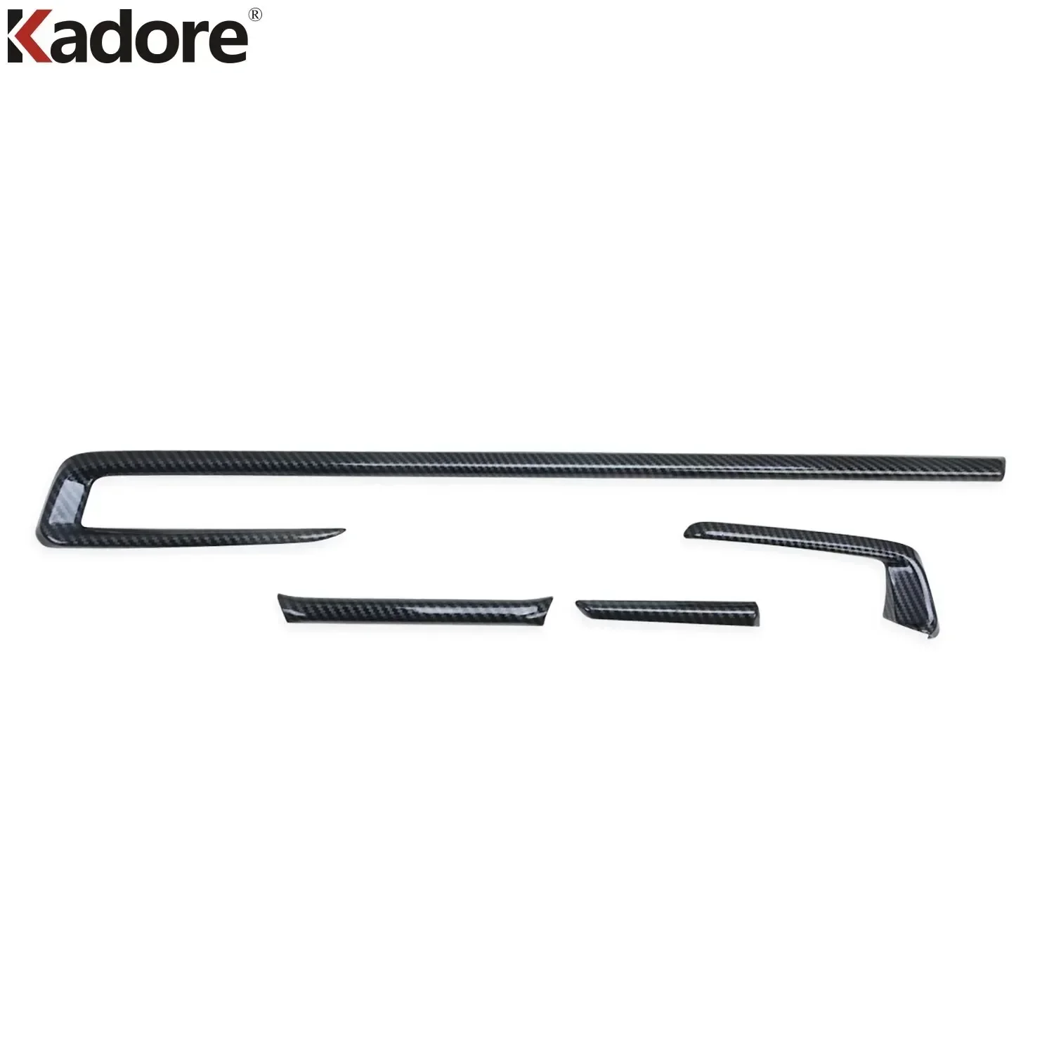 لمازدا CX30 CX-30 2020-2024 ألياف الكربون الداخلية لوحة مركز التحكم قطاع غطاء الكسوة صب التصميم اكسسوارات السيارات LHD #4