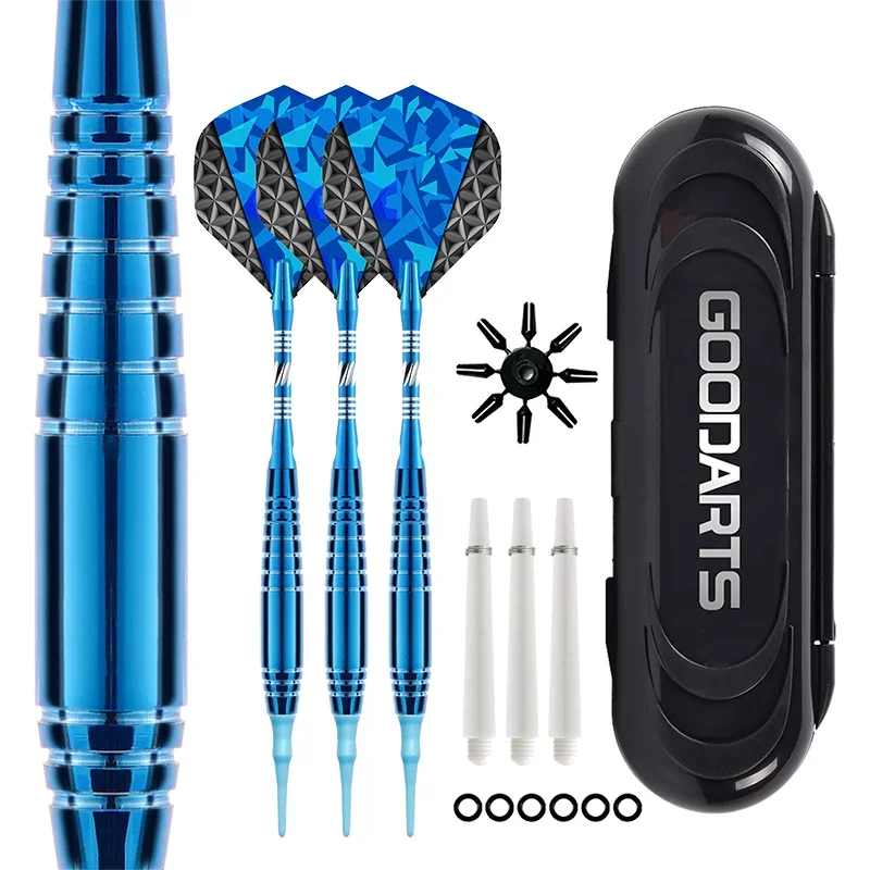 19g Brass Darts Professional Safety Darts Blue Series with Torage Box Electronic Indoor Darts Board Game 3 / Set