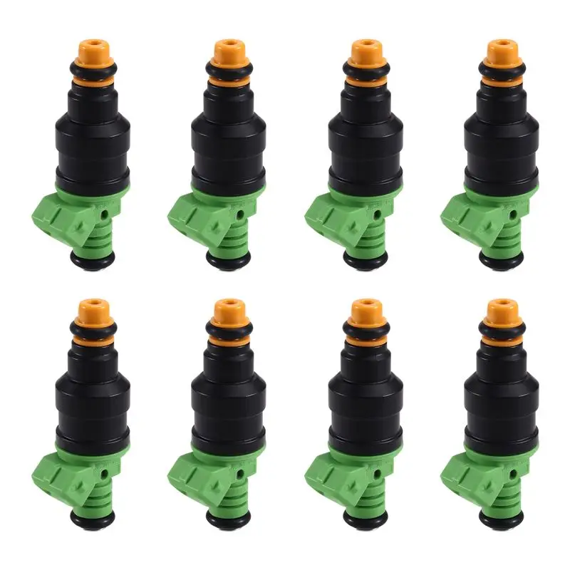

A64P-Set Of 8 0280150558 42Lbs Fuel Injectors For Ford Mustang GT Camaro Corvette