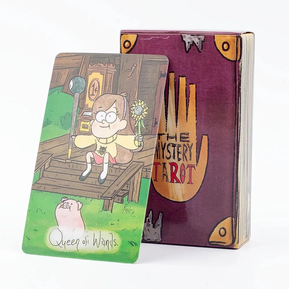 Mystery Tarot cards A 78 Deck Gravity Falls Inspired 78 Card Deck English version Witchy Beginner Tarot Board games gift