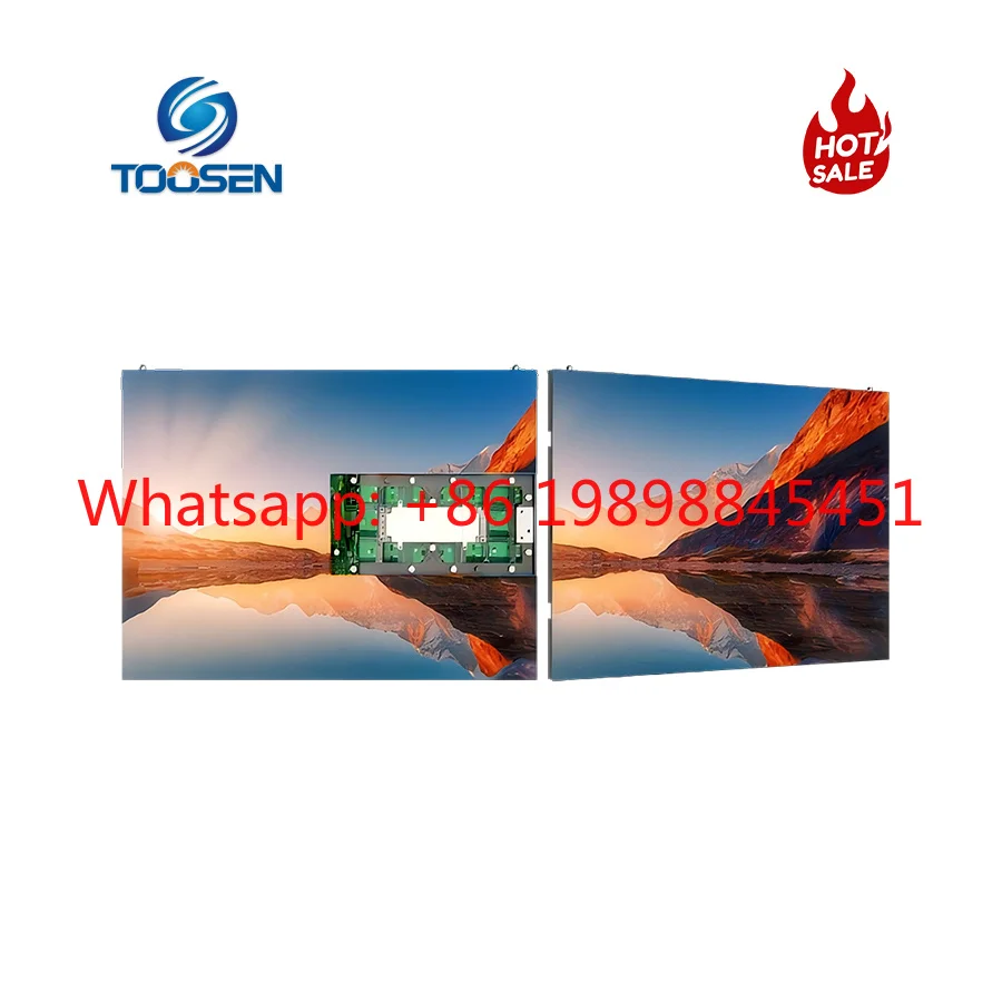 P1.25 P1.53 P1.86 P2 P2.5 Full Color HD Double Sided Front Maintenance Indoor LED Screen For Mall Conference Room Video Wall