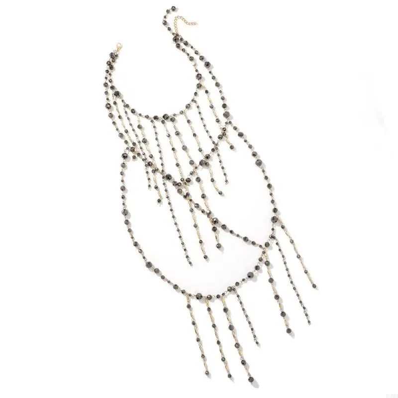

Женское многоцветное ожерелье из бисера с нерегулярными кисточками проектирует ежедневное использование F3MD
