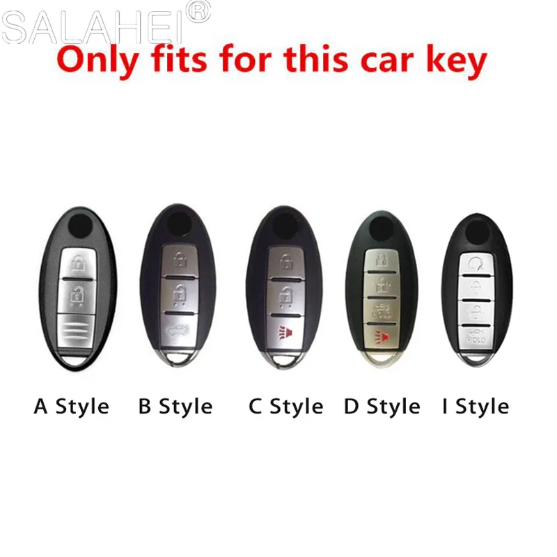 Carbon fiber Car Key Case Cover For Nissan Tiida Qashqai J11 J10 Micra Kicks Altima X-Trail Fuga Navara Leaf Note Sentra Murano