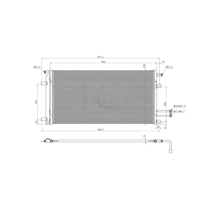 refer to  7-4283 Automotive A/c Condenser Compatible For Chevrolet Silverado 1500/gmc Sierra Car Ac Air Conditioner Condenser Hb