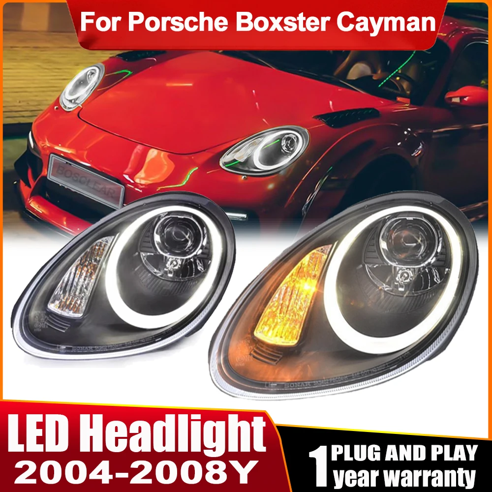 

Car Headlights For Porsche Boxster Cayman 2004-2008 987.1 Head Lights LED DRL Signal Lamp Bi-xenon Lens Projector Auto Assembly