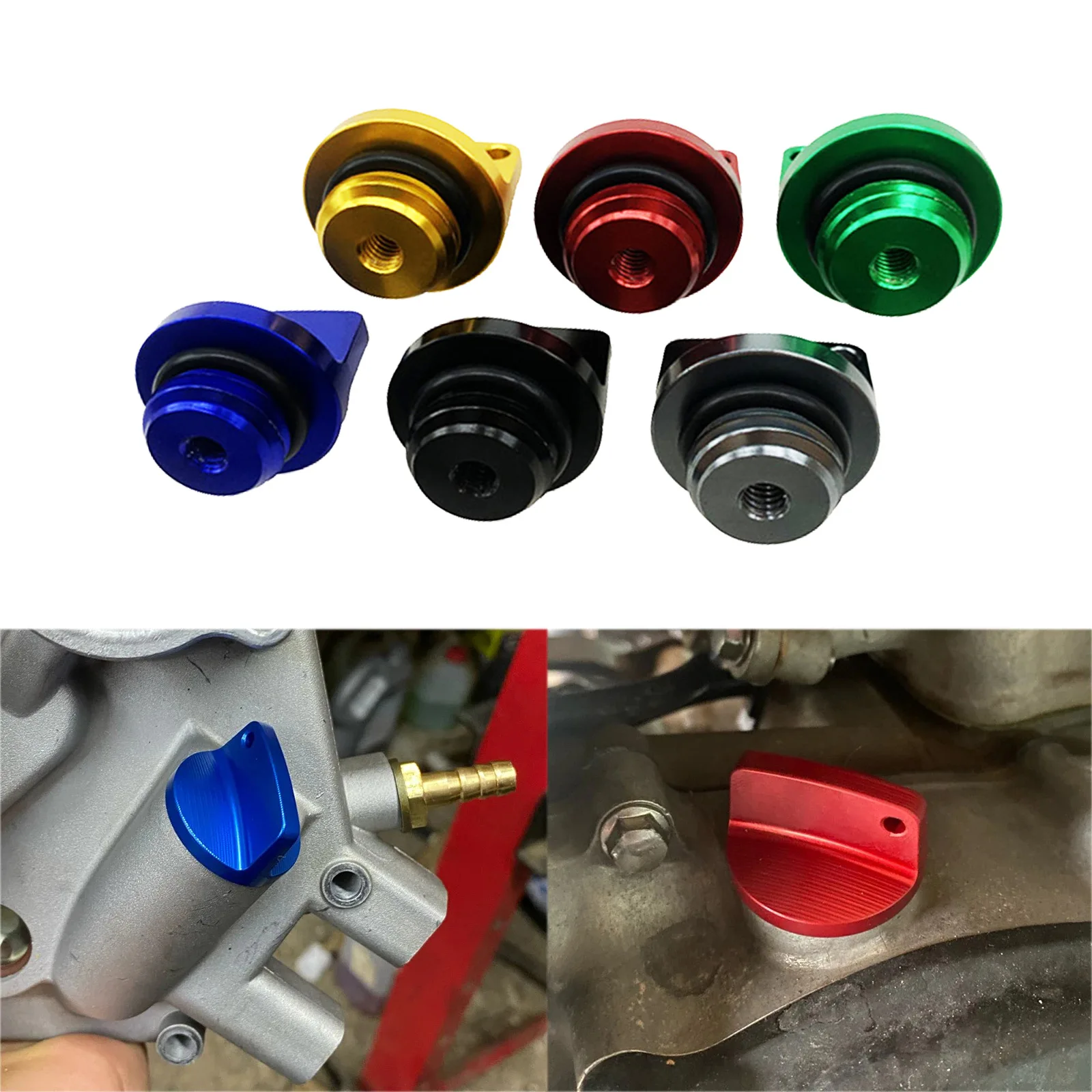 M20*2.5 Motorcycle Crankcase Cap CNC Engine Oil Filler Screw Cover Plug For Yamaha Honda Suzuki Kawasaki General Purpose Parts
