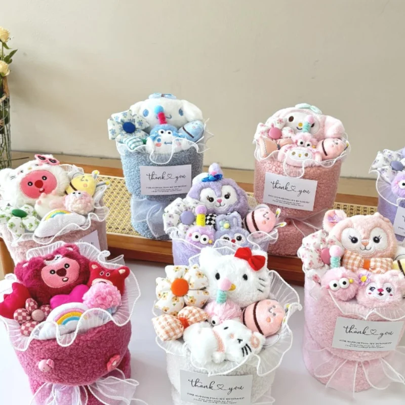 

Sanrio Kuromi Cinnamoroll сюрприз кавайная мультяшная Кукла Плюшевая Кукла милая кукла с ручкой подарок креативный подарок готовая кукла