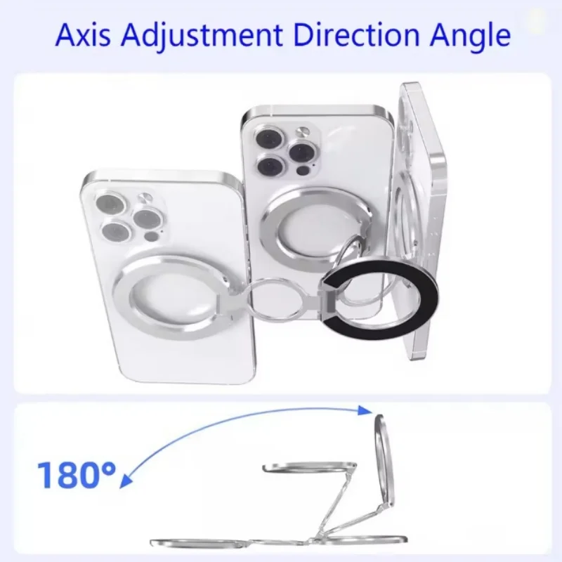 

Multifunctional Portable Double-sided Magsafe Magnetic Ring Holders for Outdoor Live Streaming and Exercise Mobile Phone Holders