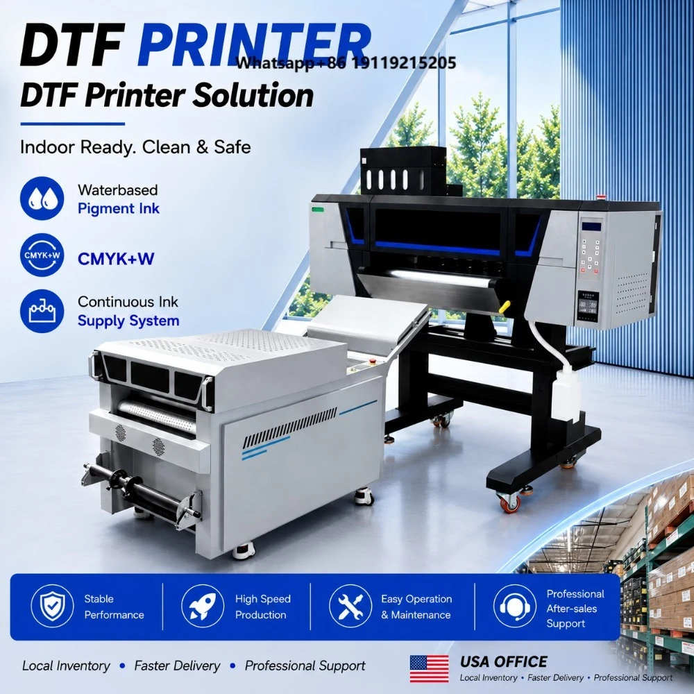 KingJet Factory 4 Head Dtf Printer I3200, Digital t Shirt Printing Machine Price, Impresoras Dtf Printer 60cm