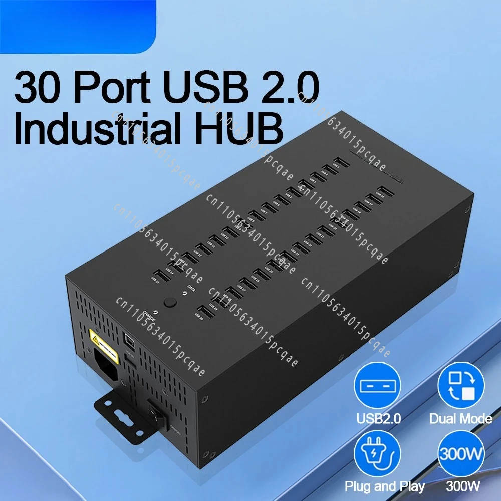 Usb Hub 30 20 ports Industrial Grade Splitter with 150 300W Detached Power U Disk Copy Test Docking Station Pc Accessories