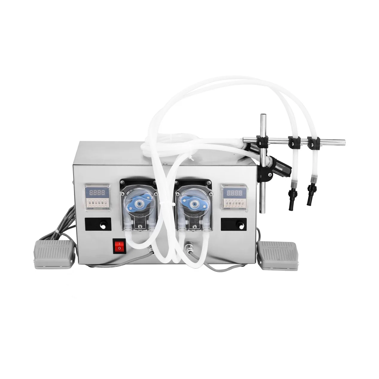 GFK680 double head liquid filling machine numerical control electric peristaltic pump chemical corrosion resistance