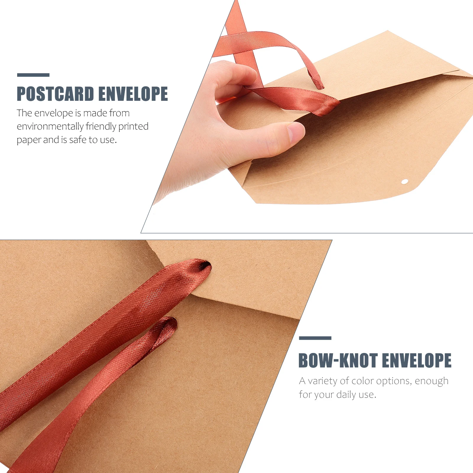 

10pcs Iridescent Paper Postcards Envelopes Colorful Bowknot Design For Wedding Invitations Reply Letters Greeting Cards Envelope