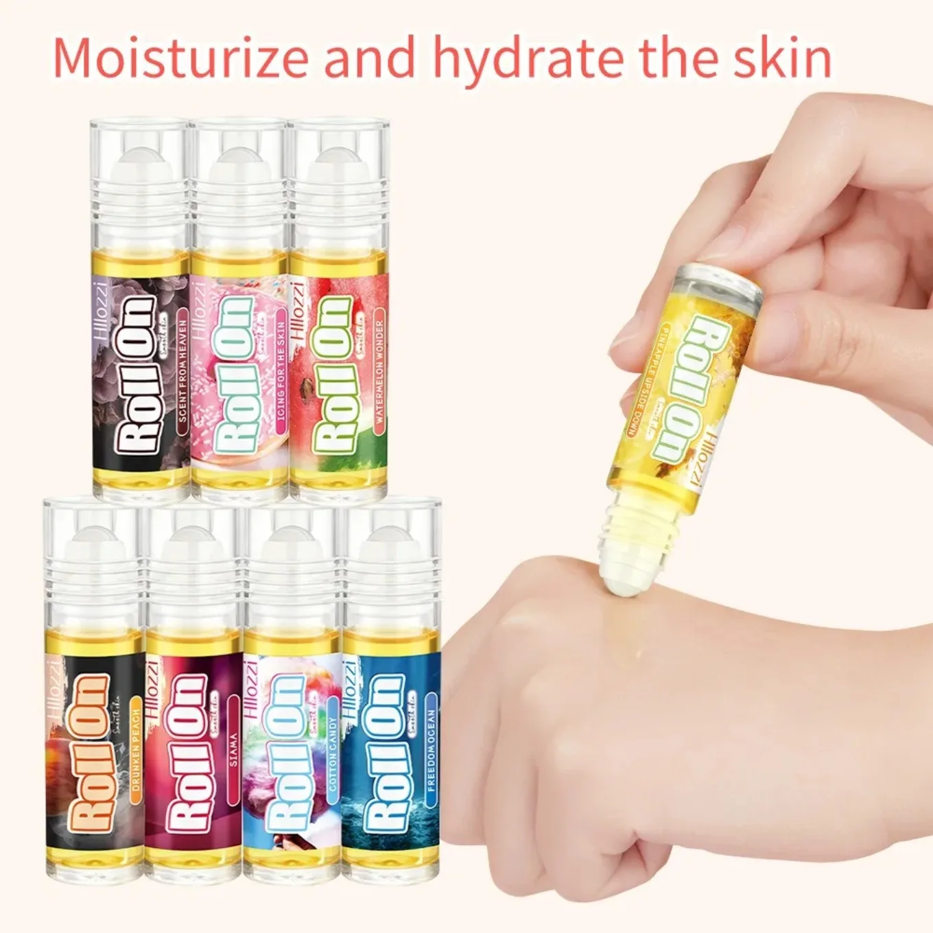 

Summer Portable Roll-On Perfume for Women: A delicate and enchanting fragrance. 5ml travel-sized perfume—perfect for the beach.