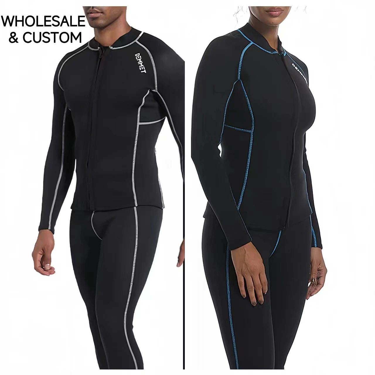 

Wholesale Men Women CRSC Neoprene Wetsuit Jacket Scuba Diving Suit Surf Snorkeling Underwater Fishing Spearfishing Kitesurf 3MM