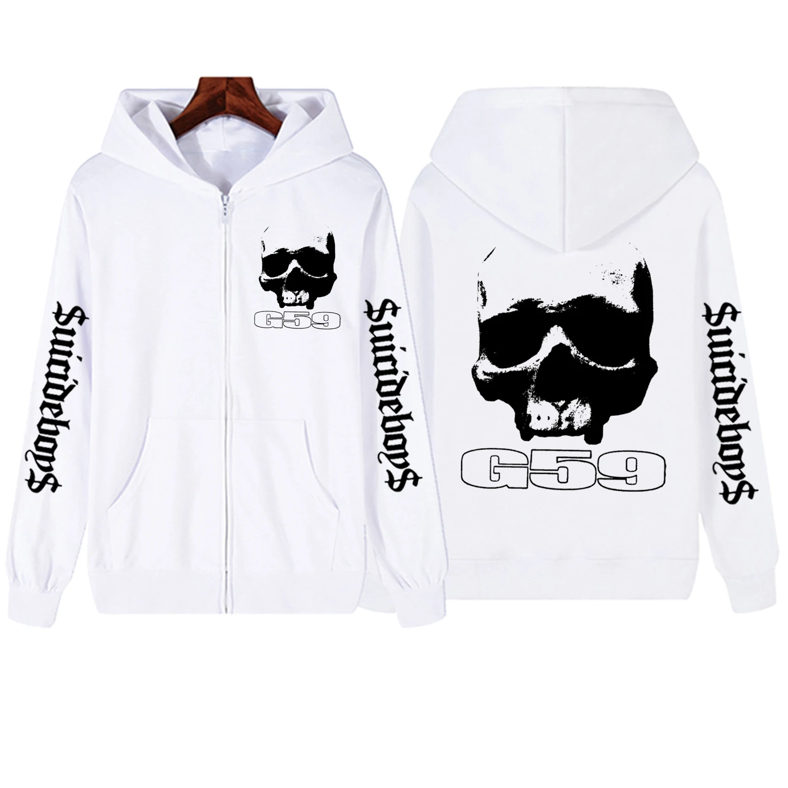 Sudadera con capucha con cremallera de Suicideboys G59, Jersey Harajuku de Hip Hop, Tops, ropa de calle, regalo para fanáticos