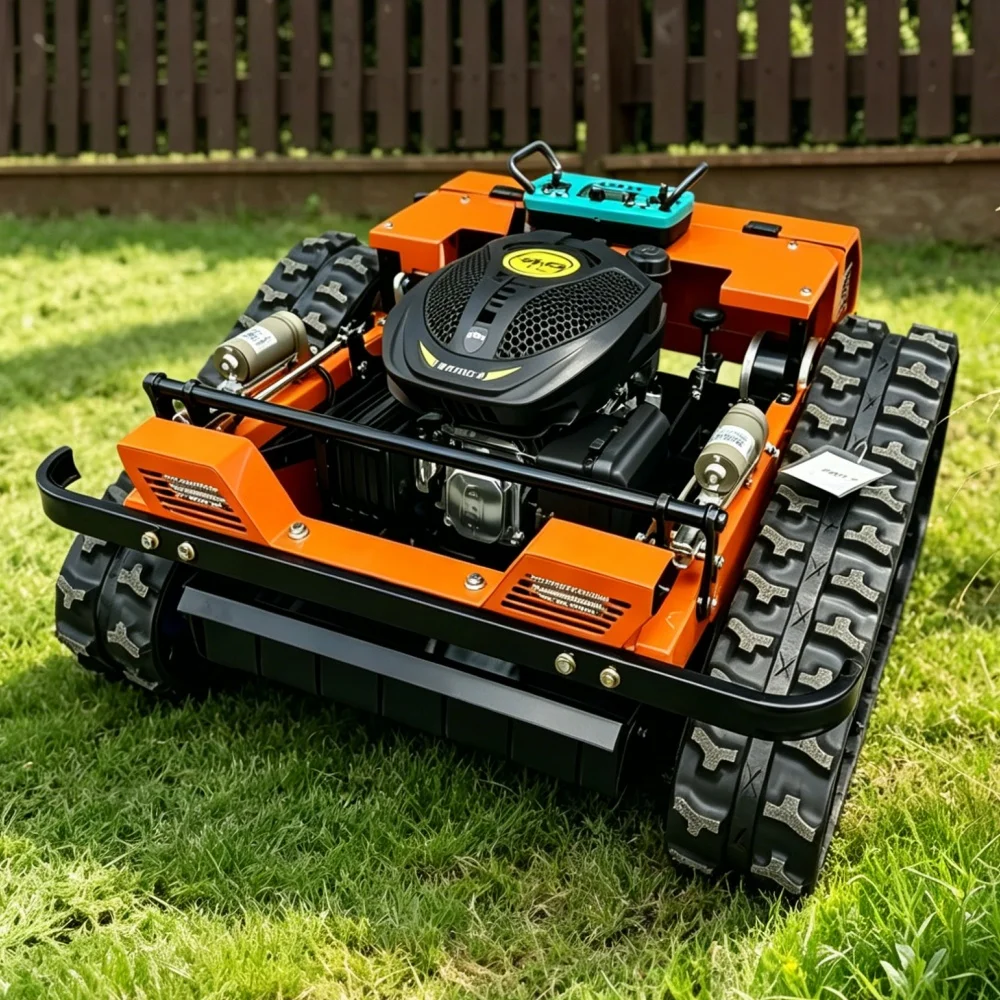 Customization High Efficiency Mower 800mm Cutting Width Tracked Lawn Trimmer Zero Turn Remote Control CE Certified - view 4