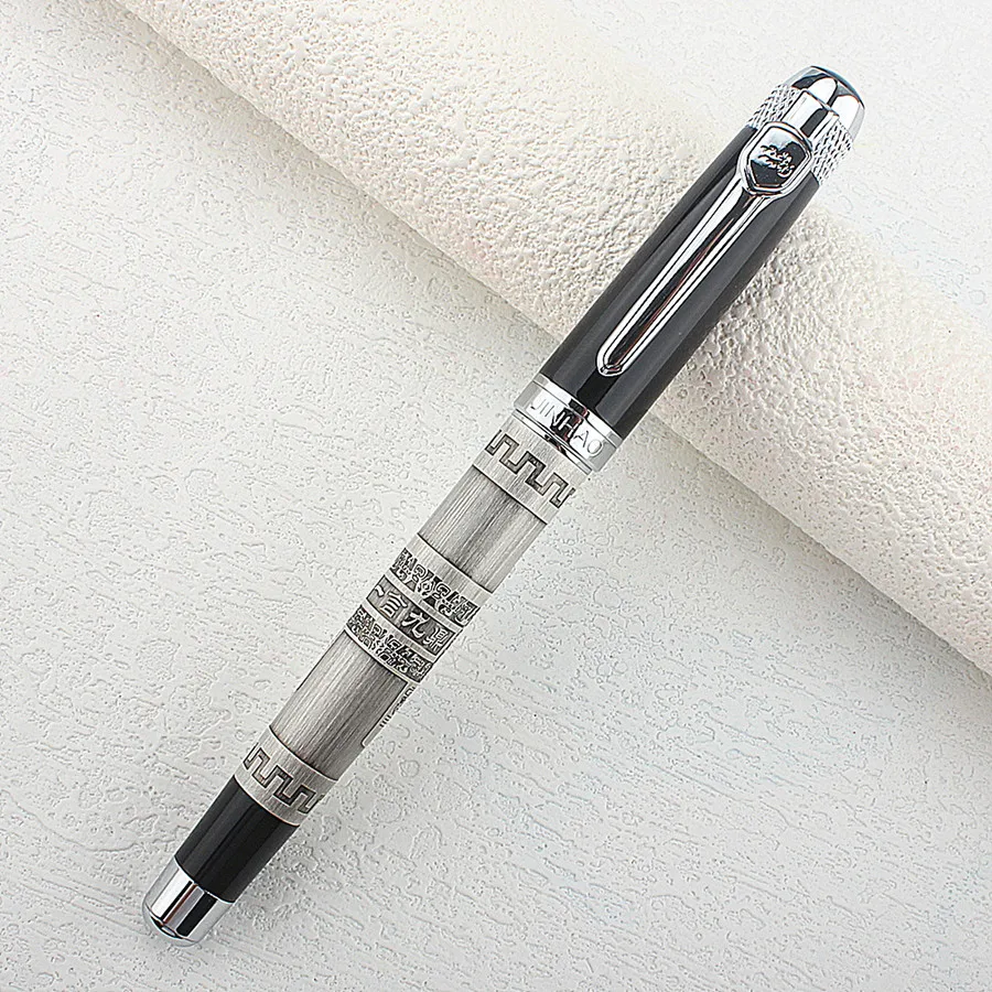 JINHAO 3 Color Rollerball Pen Limited Edition luxury office school Stationery material Full metal 5PCS refill