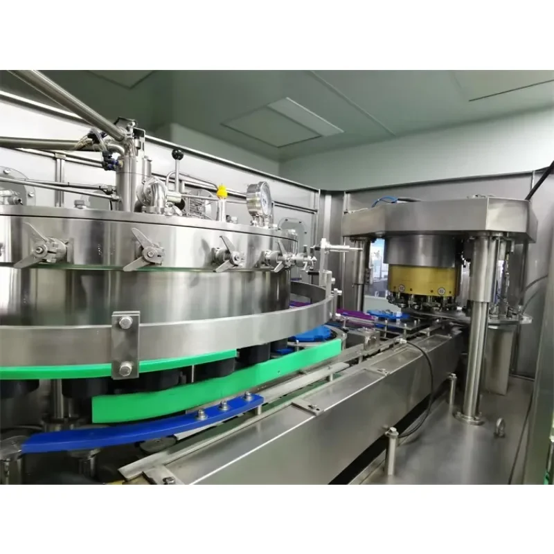Whole Line Automatic Aluminum Tin Can Filling Sealing Machine for Beer Carbonated Beverage Juice Soda Water Soft Drink