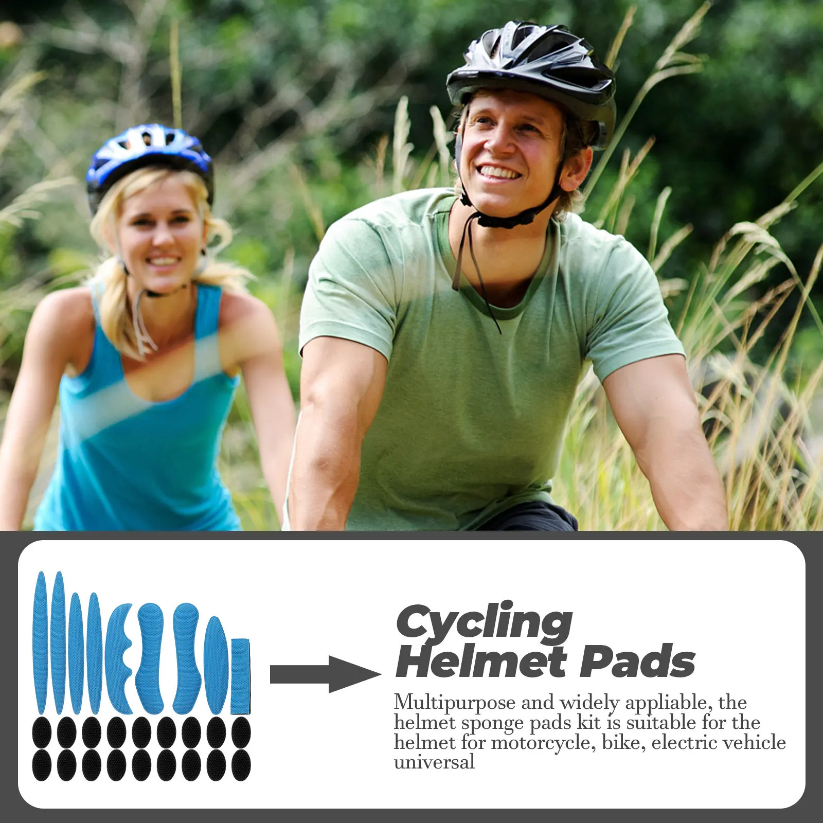 1Set Padding Kit High Density Sponge Replacement Inner Pads for Motorcycle Bike Cycling Breathable Cushion Mat
