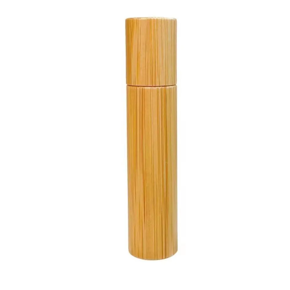 

3/5/10ml Bamboo Bottle Mini Bottom Filling Essential Oil Roller Bottle Steel Roller Ball Empty Tube Spray Bottle Travel