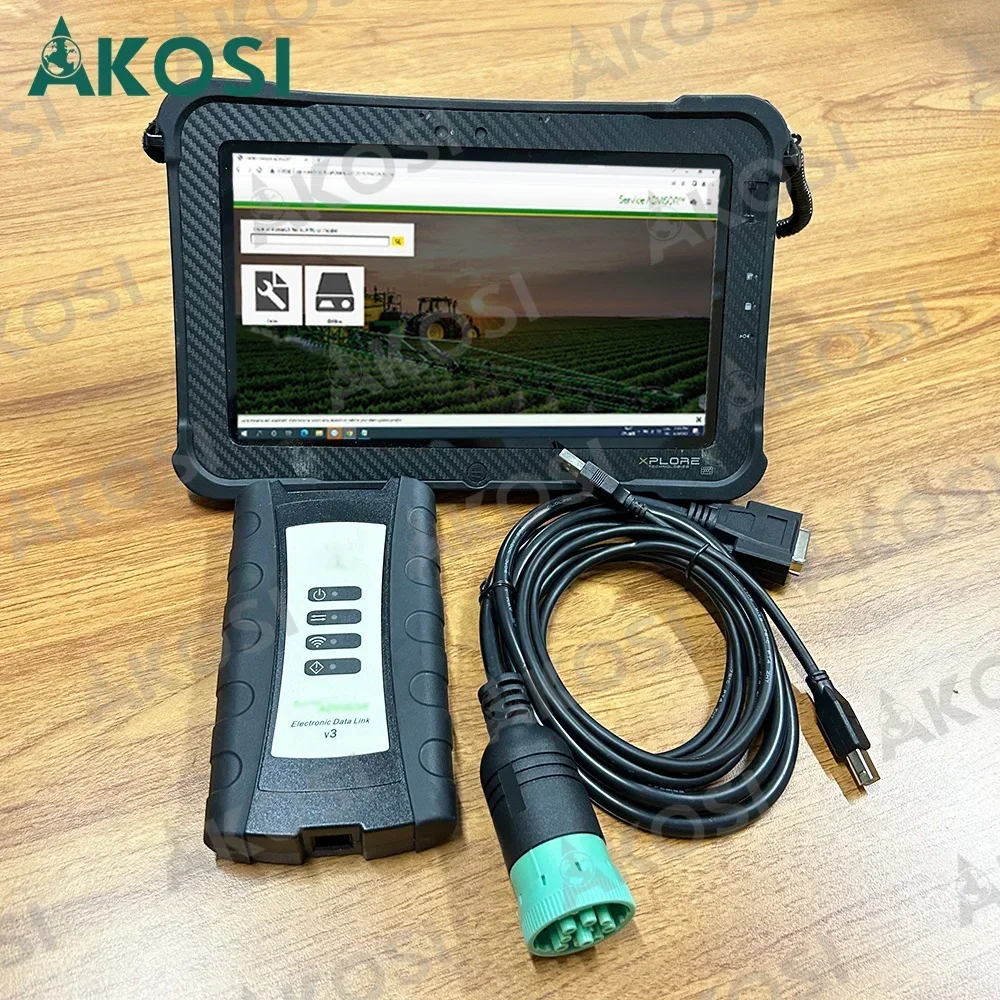 

Xplore tablet+V5.3 AG CF JD EDL Electronic Data Link V3 Service EDL V3 Advisor agricultural construction equipment diagnostic