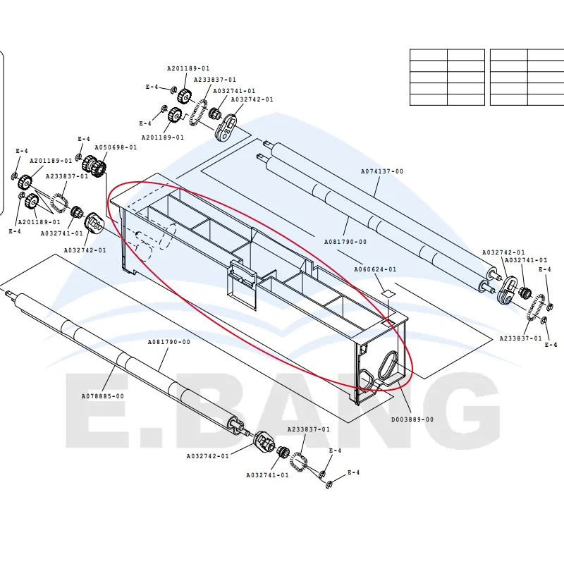 3201/3701 D003889/D006709 No.2-No.6 Bridge Shell Housing Color Photo Processor Paper Transport Replacement Parts
