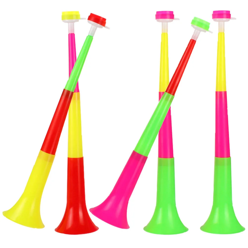 5 Pcs Children's Trumpet Horn Toy Party Horns Football Noise Makers Plastic Musical Toys Stadium for Sporting Events