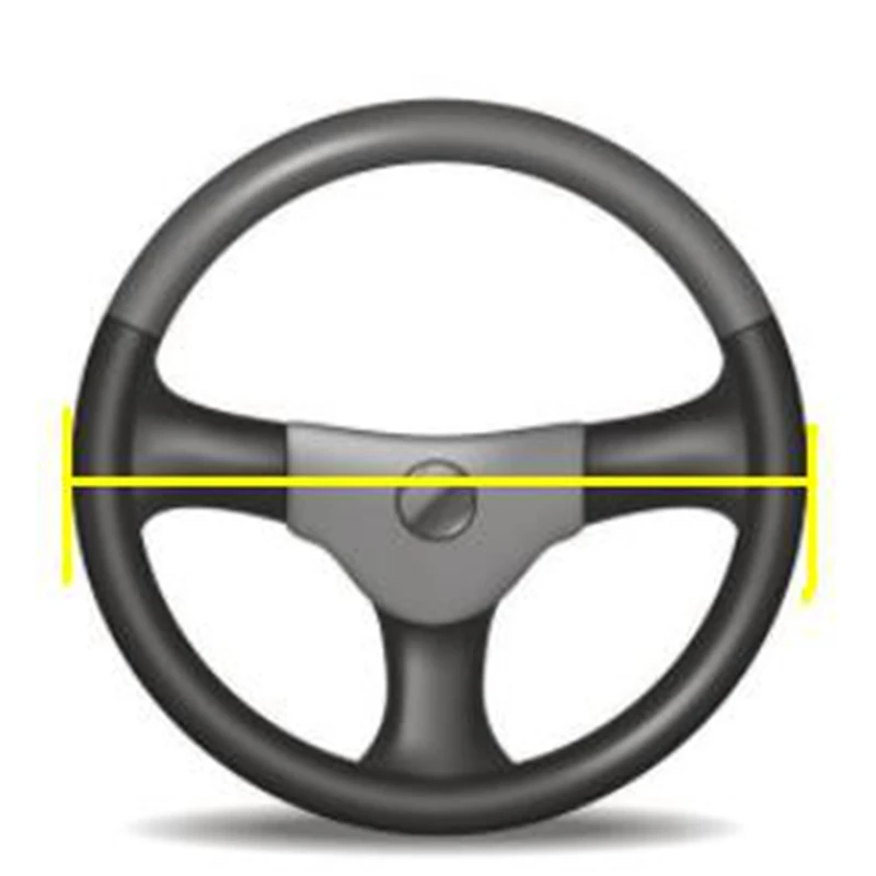 New Leather Steering Wheel Cover Protector Universal 35 36 37 38 39 40cm For BMW Audi Ford VW Golf 6 Honda Civic Toyota Mazda