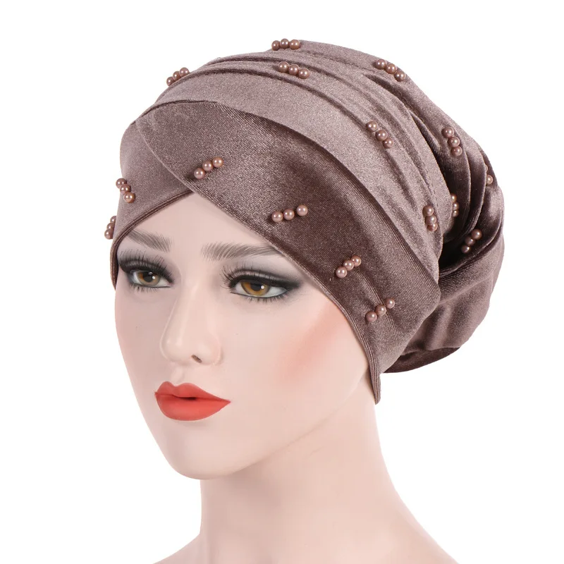 

Muslim New Woman Hijabs Turban Head Cap Hat Beanie Ladies Hair Accessories Muslim Scarf Cap Hair Loss