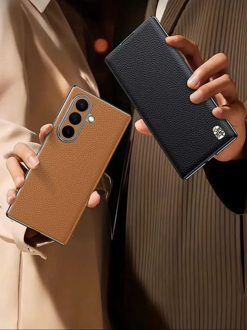 Oryginalne skórzane etui do Samsung Galaxy Z Fold 5 6 7 8 Ultra, magnetyczne etui z klapką do Samsung Z Fold5 Fold6 Fold7. — zdjęcie produktu 7