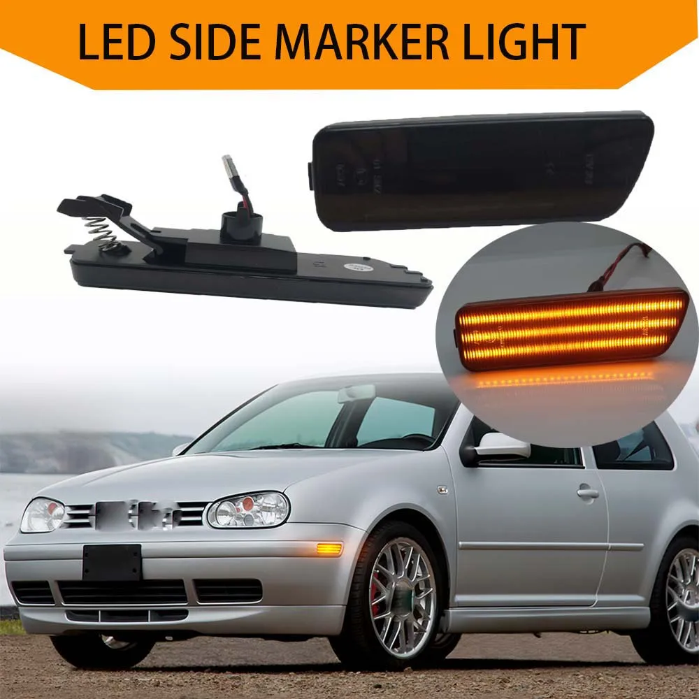 

Front Led Side Marker Lights Turn Signal For 1999-2005 VW Jetta Golf 4 Cabrio GTI Jetta MK4 1999-2006 OEM#1J0945071A