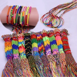 20-50pcs Color Ethnic Style Woven Rope String Bracelets Kids Birthday Party Favors Wedding Guests Gifts Baby Shower Wrist Decor