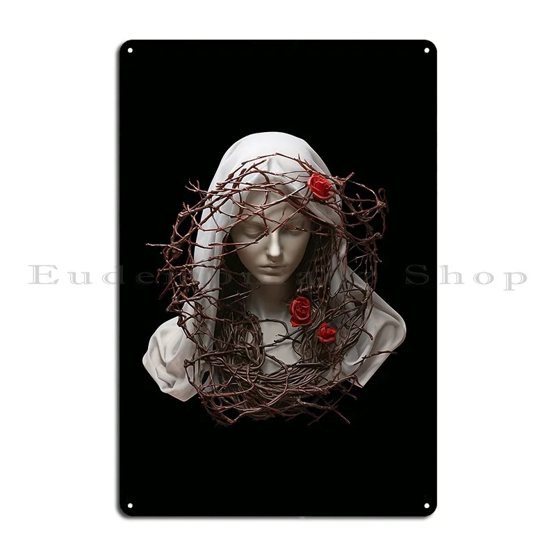 Mother Of Thorns Metal Sign Garage Garage Wall Plaque Wall Mural Character Tin Sign Poster