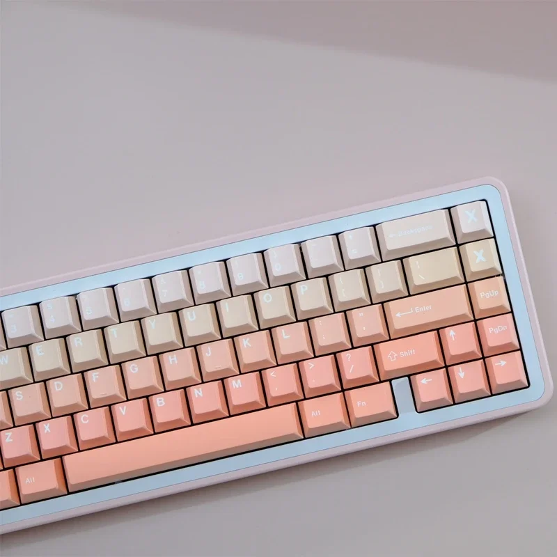 Imagem -03 - Teclas Blush Tampa Pbt Cereja Perfil Teclado Mecânico de Sublimação Térmica para Personalização Gmk67 Gmk87 151