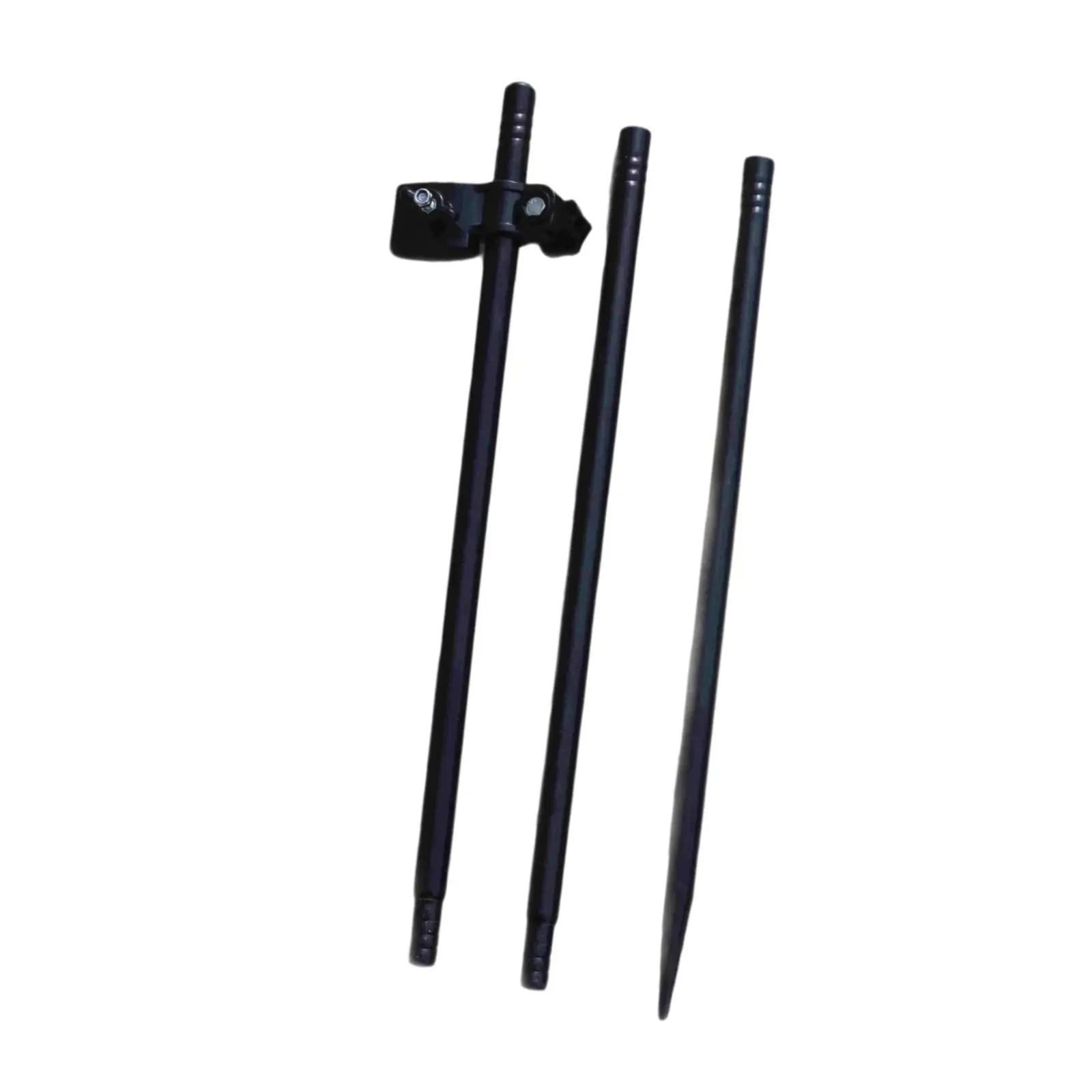 Heavy Duty Umbrella Ground Stake Iron Spike Modular Length Parasol Stand Garden Sun Protection Holder for Lawn or Sand