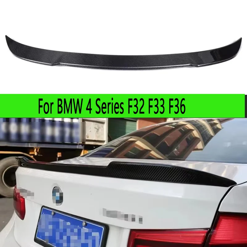 

For BMW 4 Series F32 F33 420i 435 CS Style Carbon Fiber Spoiler Shunt Rear Tail fins Duckbill Car Wing Retrofit the rear wing