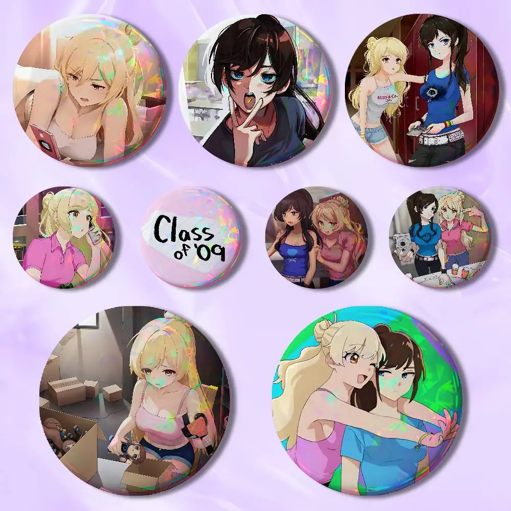 

C-Class of 09 Game 58mm 44mm HD Print Brooch Badges Pretty Derby Round Display Brooches Lapel Pins