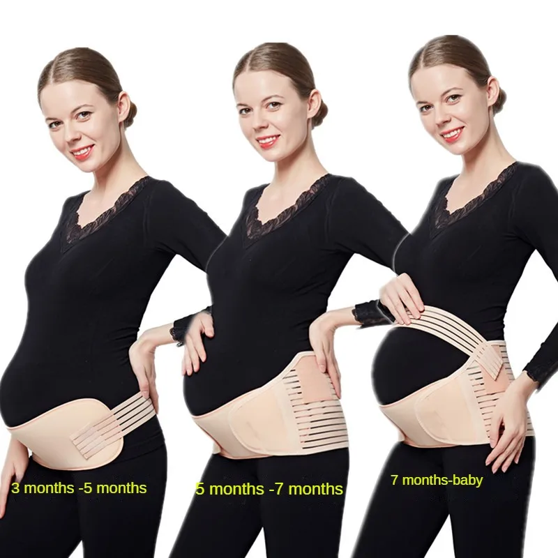 Prenatal Adjustable Belly Support Belt Pubic Pain Waist Support Belt for Pregnant Women with Breathable Support Belly Belt