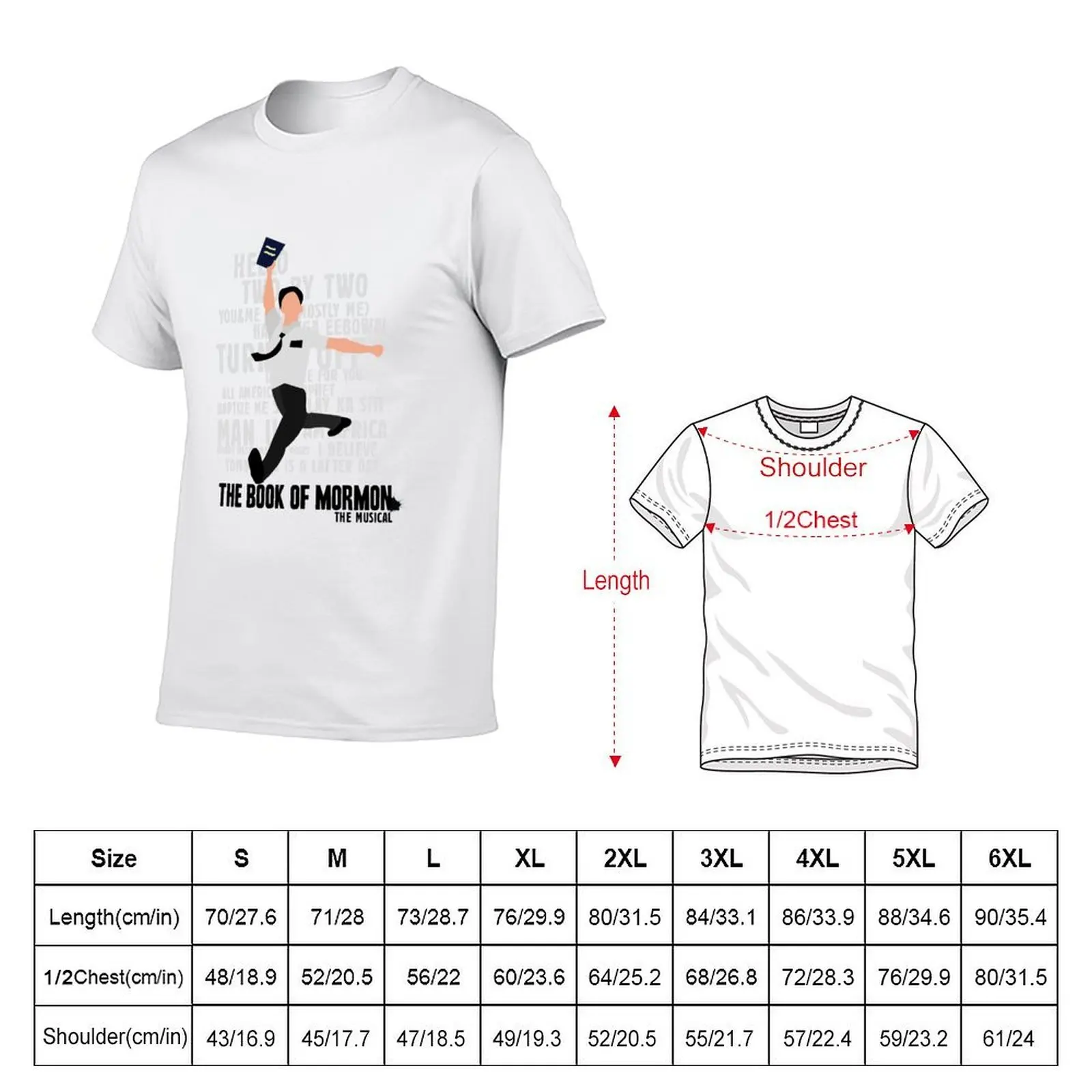 The Book Of Mormon T-Shirt anime t shirts for man man t shirt summer T-Shirt