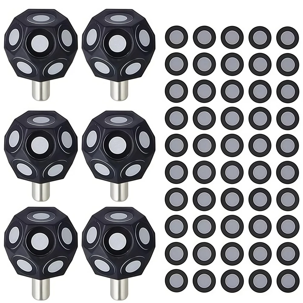 6mm 3D Scanner Target Points Magnetic Marking Hexagonal Sphere,6 mm 3D Scan Markers Dot Stickers(Inner Ring 6mm Outer Ring 10mm)