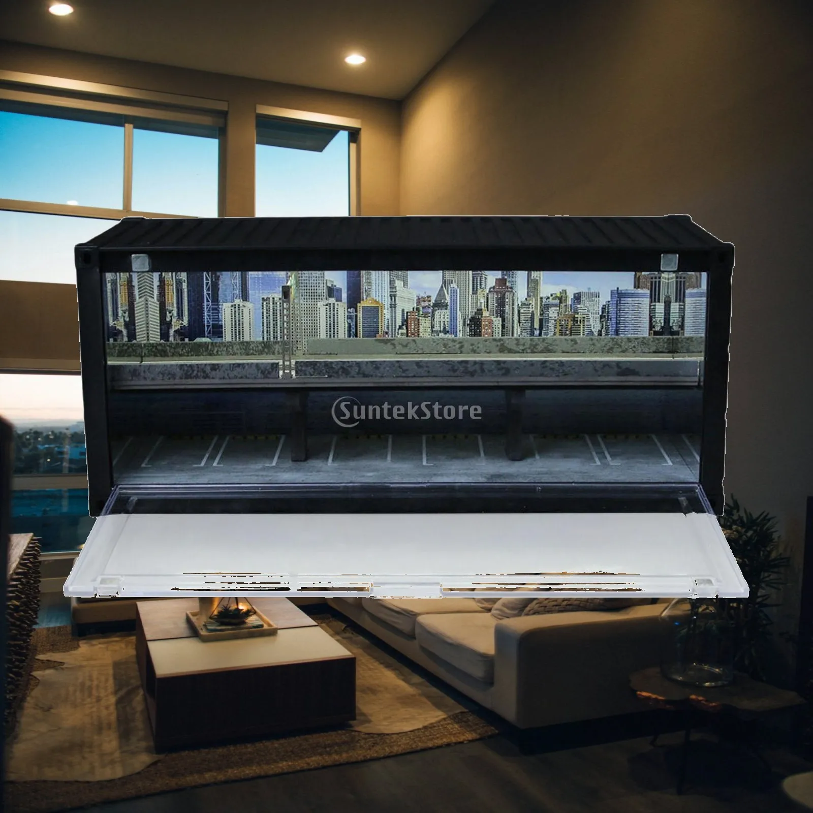 1/64 Scale Model Car Display Case Decoration Dustproof Showcase Organizer