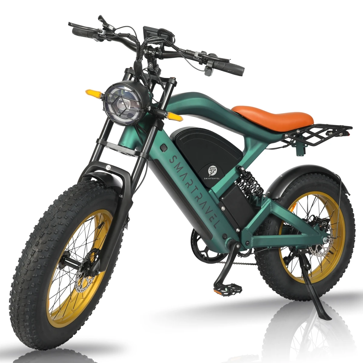 SMARTRAVEL-Electric Bike with GPS, Mountain and Snow Bicycle, Bluetooth App, 20in Fat Tire, ZM22, 48V, 1200W