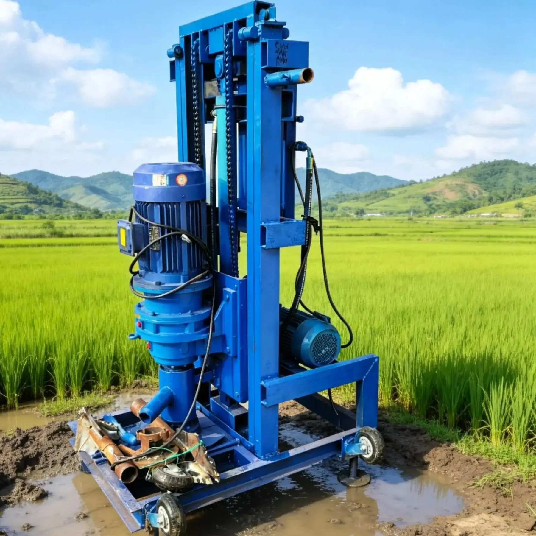

Customized High Stability Portable Hydraulic Electric Lifting Water Well Drilling Machine for Efficient Drilling